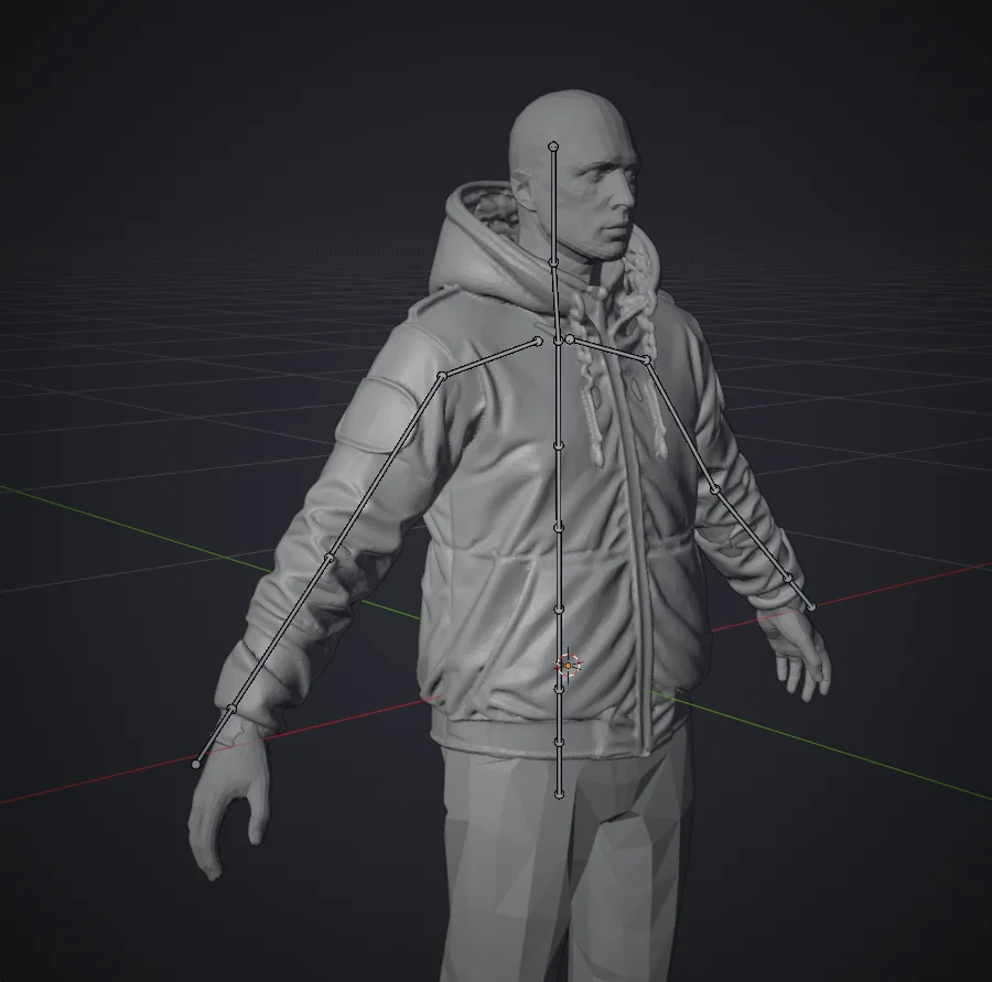 Eigene 3D-Kleidung aus der 5MC Forge auf einem Freemode-Charakter